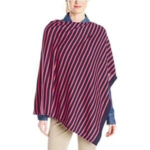 Lilly Pulitzer Getaway Red & Navy Stripe Harp Wrap - One Size